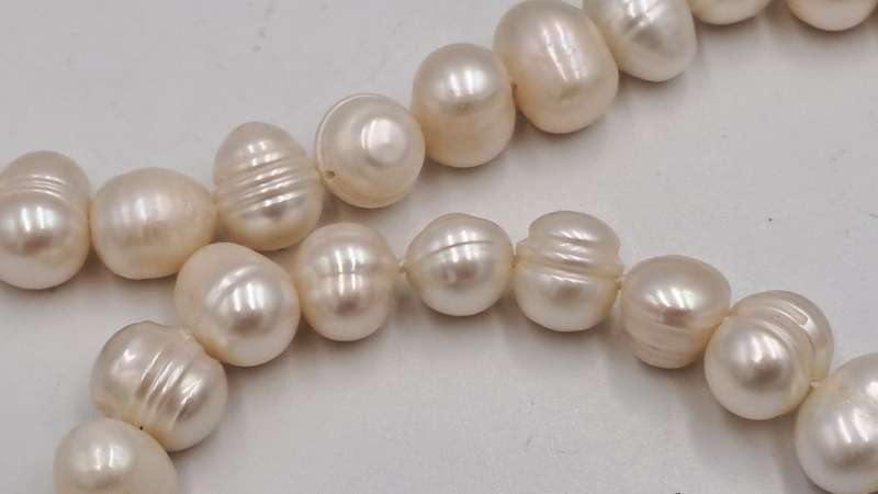 Vintage 74cm Genuine Pearl Necklace -10mm-12mm pearls