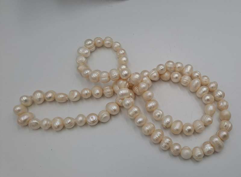 Vintage 74cm Genuine Pearl Necklace -10mm-12mm pearls