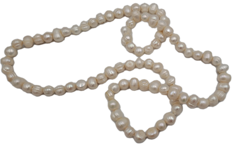 Vintage 74cm Genuine Pearl Necklace -10mm-12mm pearls