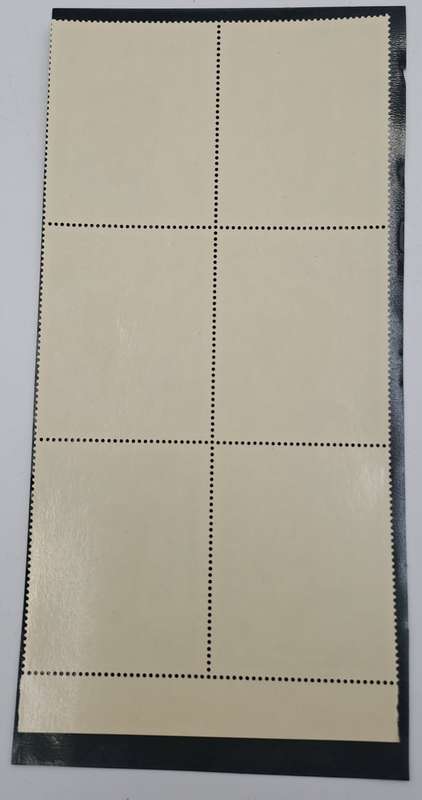 Rhodesia 1967 10th Anniversary Rhodes National Gallery 9d-Block of 6 - One has dot below the hyphen