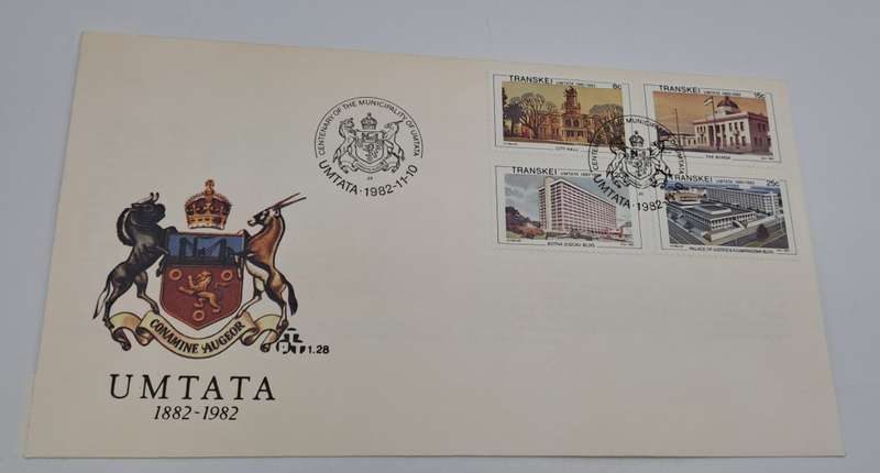 1982 Transkei Umtata Centenary- 1st day cover and Ist day Sheet