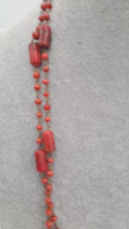 134cm Pre-Owned Coral Bead Necklace