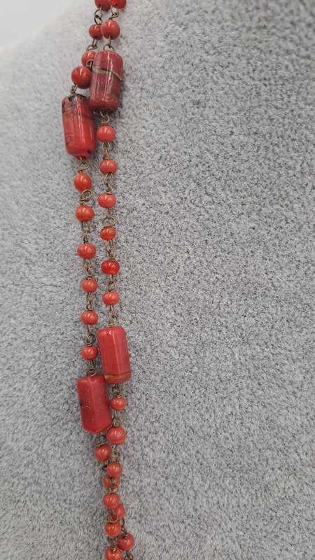134cm Pre-Owned Coral Bead Necklace