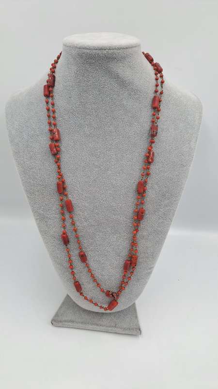 140cm Coral Bead Necklace