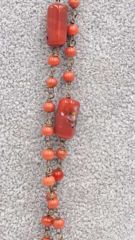 140cm Coral Bead Necklace