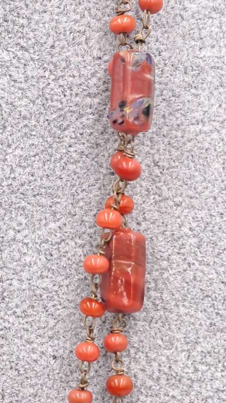 140cm Coral Bead Necklace