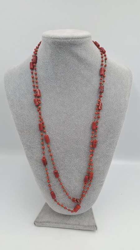 140cm Coral Bead Necklace