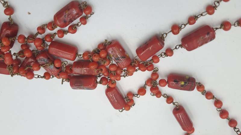 140cm Coral Bead Necklace
