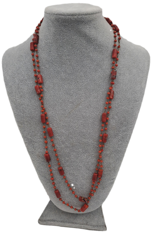 140cm Coral Bead Necklace