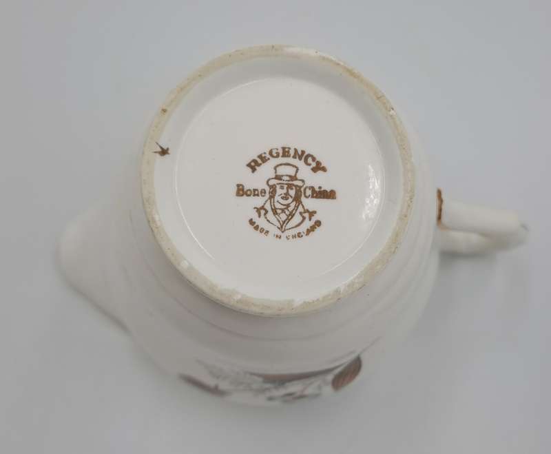 21 pc Vintage Regency Bone China Tea set with 6 Trio`s- Made in England