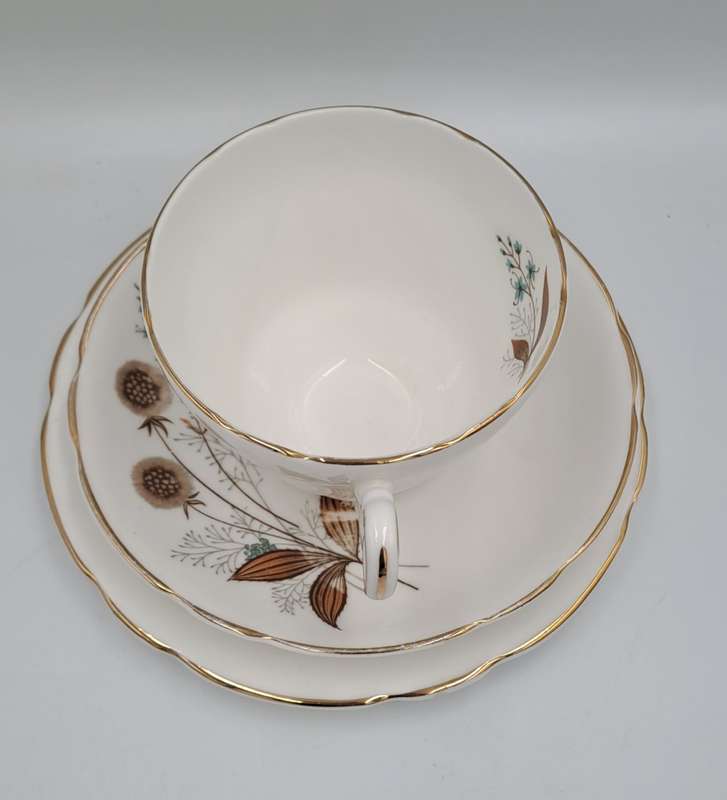 21 pc Vintage Regency Bone China Tea set with 6 Trio`s- Made in England
