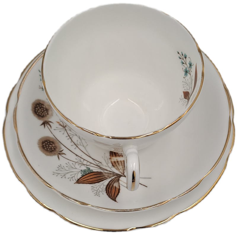 21 pc Vintage Regency Bone China Tea set with 6 Trio`s- Made in England