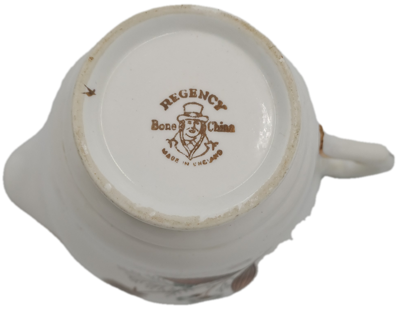 21 pc Vintage Regency Bone China Tea set with 6 Trio`s- Made in England