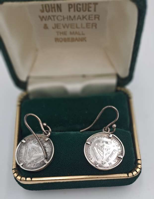 Vintage Silver Earings - with 1948 and 1952 Silver Tickey`s