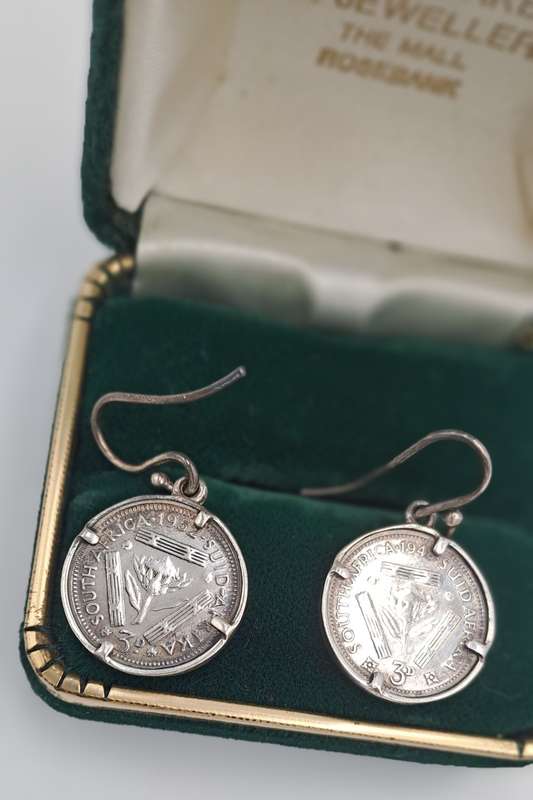 Vintage Silver Earings - with 1948 and 1952 Silver Tickey`s