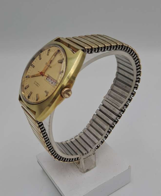 Vintage Swiss BULOVA Mens Automatic Watch -Working