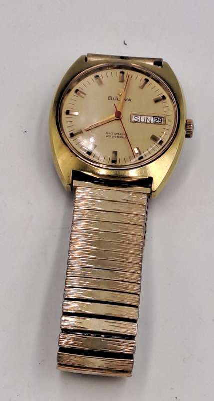 Vintage Swiss BULOVA Mens Automatic Watch -Working