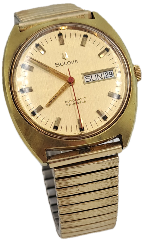 Vintage Swiss BULOVA Mens Automatic Watch -Working