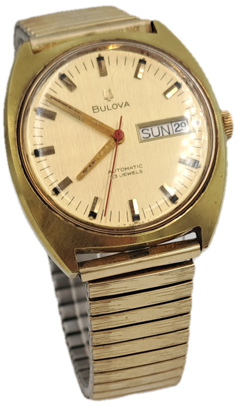 Vintage Swiss BULOVA Mens Automatic Watch -Working
