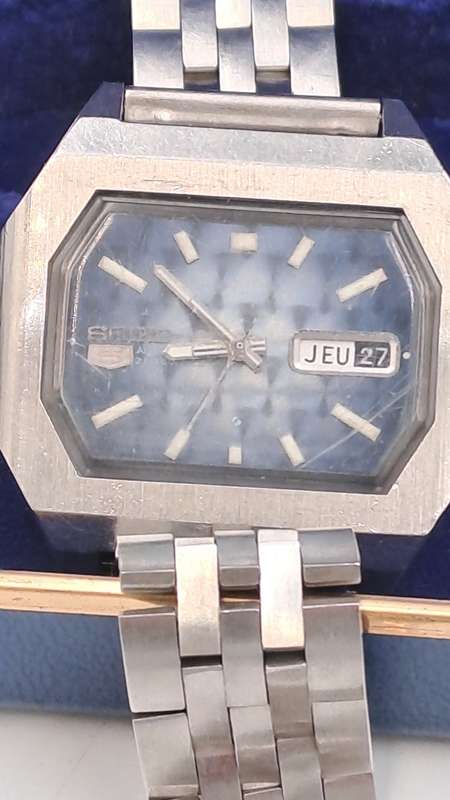 Vintage 1973 Seiko Automatic Mens Watch  Working -See condition -6119-5470 Sn.340014