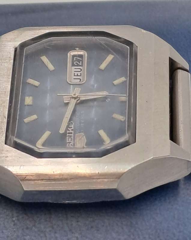 Vintage 1973 Seiko Automatic Mens Watch  Working -See condition -6119-5470 Sn.340014