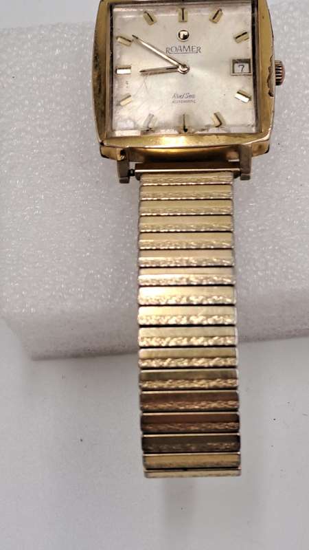Vintage 1970's Roamer RED SEA Automatic Mens Watch - Working -See condition -