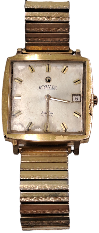 Vintage 1970's Roamer RED SEA Automatic Mens Watch - Working -See condition -