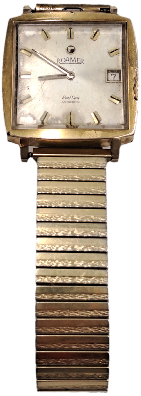 Vintage 1970's Roamer RED SEA Automatic Mens Watch - Working -See condition -