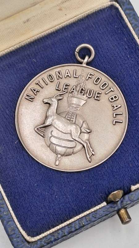 1972 Sterling Silver Vaal United Football Club-National Football Leaque Medal  -D.Mallinder