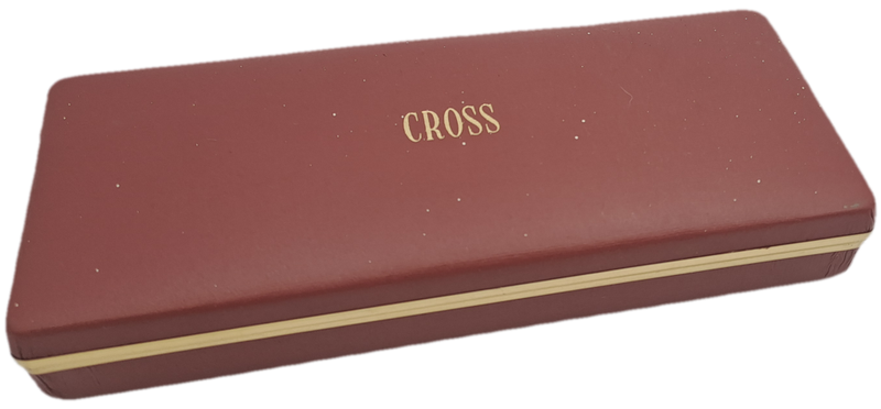Vintage Cross 1/20 14kt Rolled Gold Ball Point Desk Pen in original Case