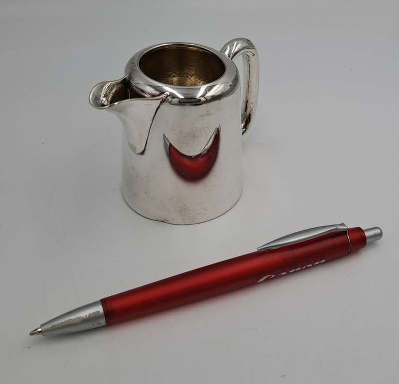 Antique Hotelware Silver plate Creamer /Milk Jug 6,2cm (tall)x 8,5cm x 4,5cm