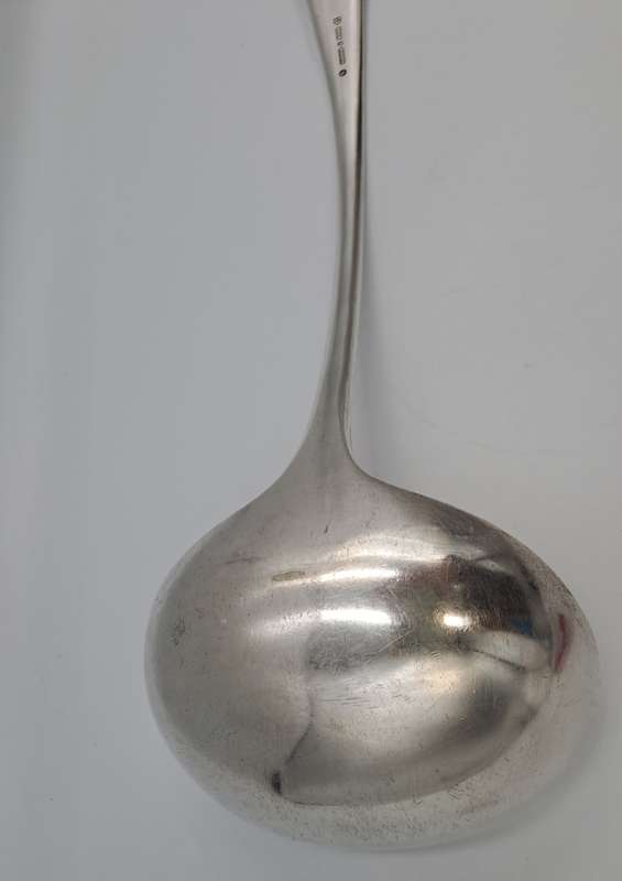 Large Antique Mappin & Webb Silver plated Sauce/Soup Ladle E.P.N.S