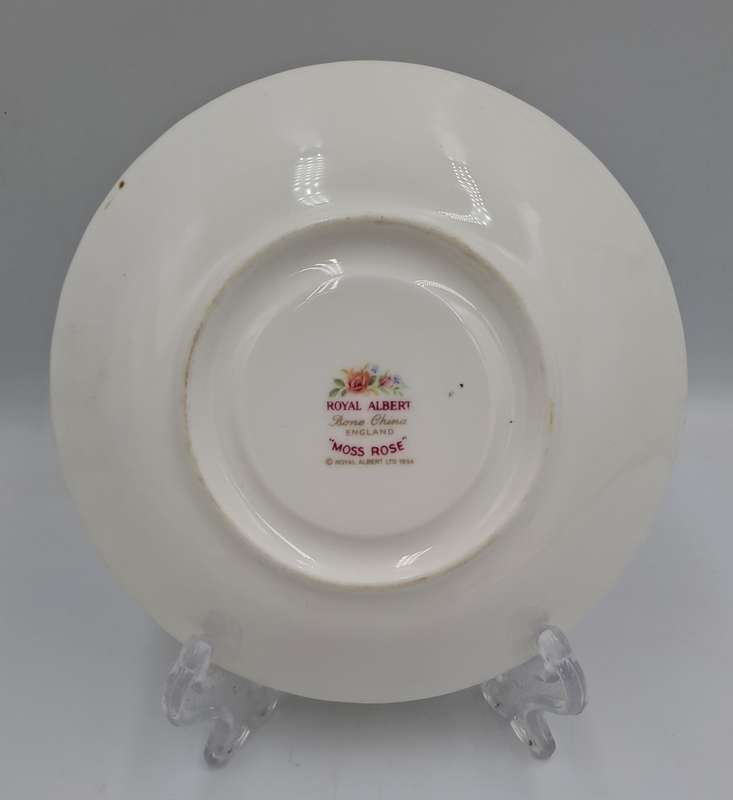 Vintage 1956 Royal Albert Moss Rose Saucer  - No damage 141mm