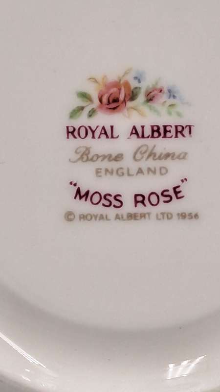 Vintage 1956 Royal Albert Moss Rose Saucer  - No damage 141mm
