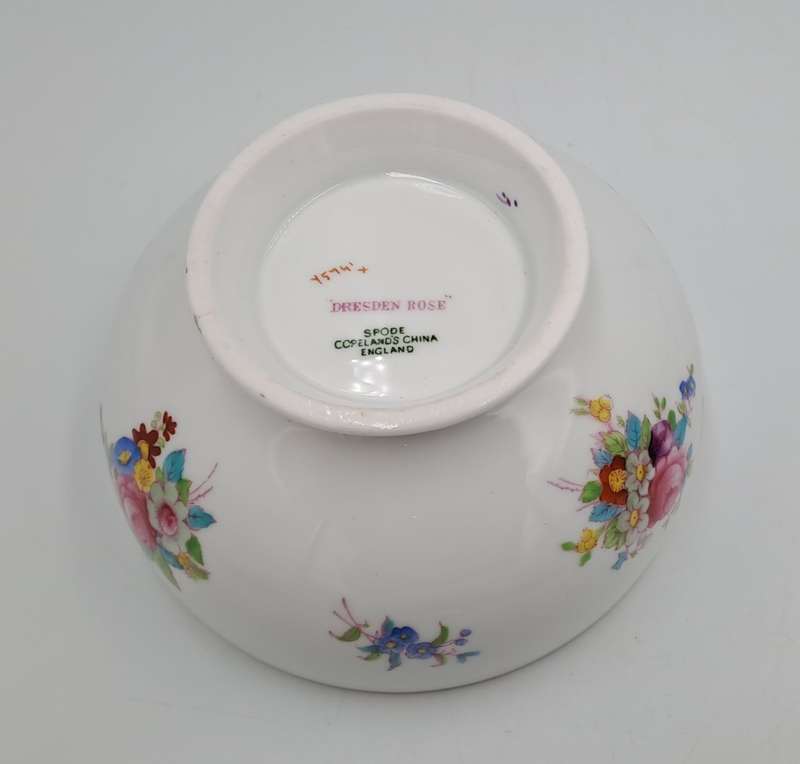 Vintage "Dresden Rose" Large Sugar Bowl by Spode Copeland's China England 70x130mm