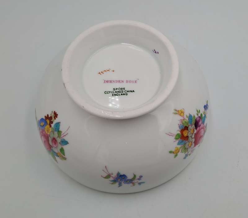 Vintage "Dresden Rose" Large Sugar Bowl by Spode Copeland's China England 70x130mm