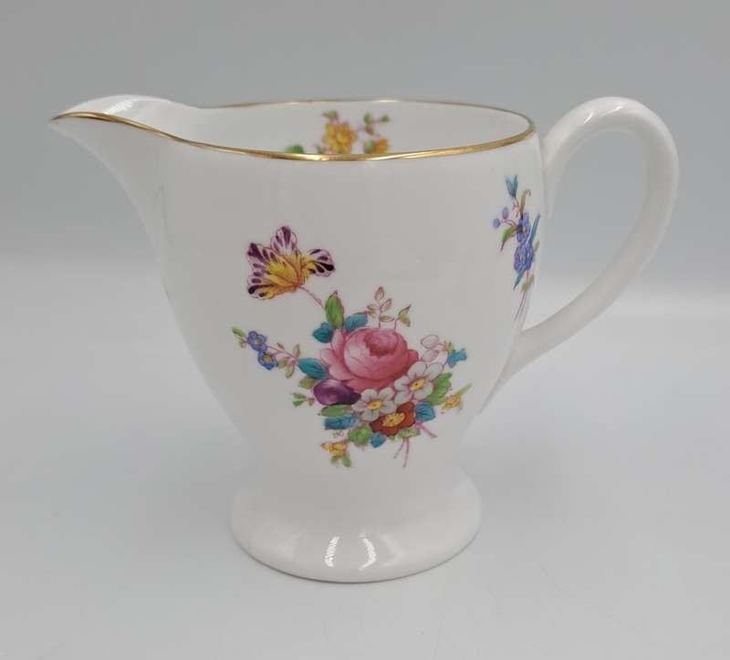 Vintage Dresden Rose Creamer by Spode Copeland's China England 98x130x80mm