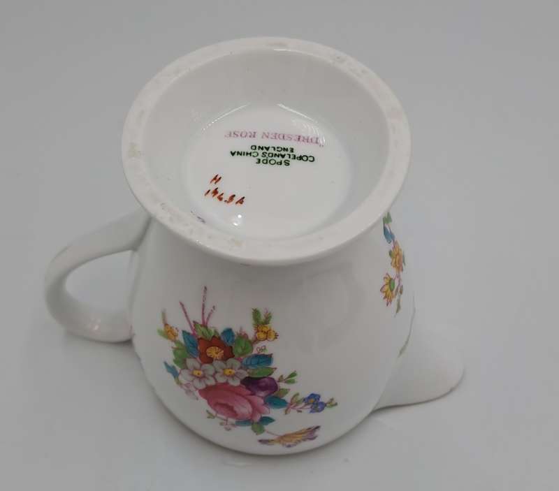 Vintage Dresden Rose Creamer by Spode Copeland's China England 98x130x80mm