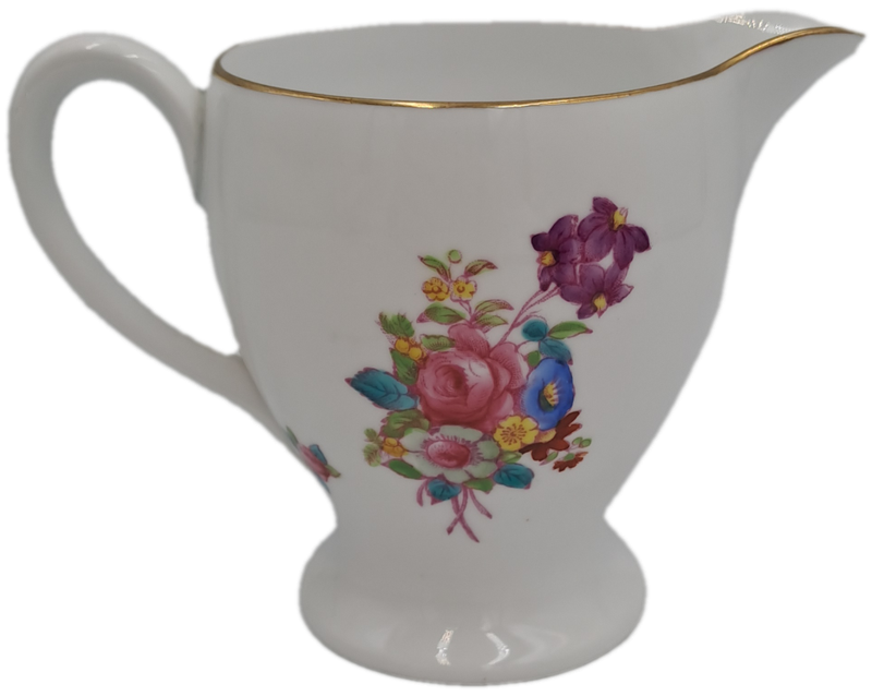 Vintage Dresden Rose Creamer by Spode Copeland's China England 98x130x80mm