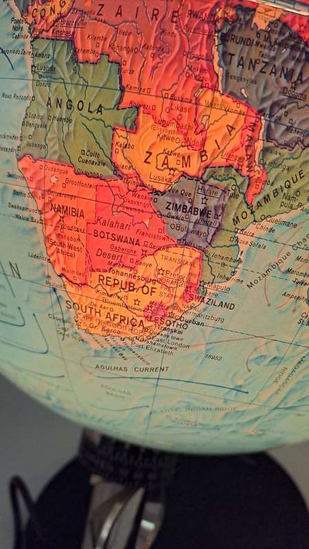 Large Vintage Globe Light -Light is working - Rotate by hand