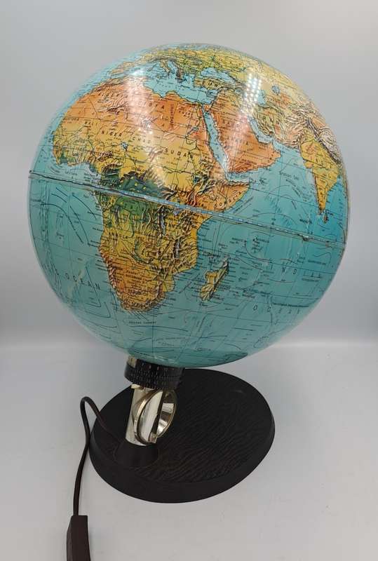 Large Vintage Globe Light -Light is working - Rotate by hand