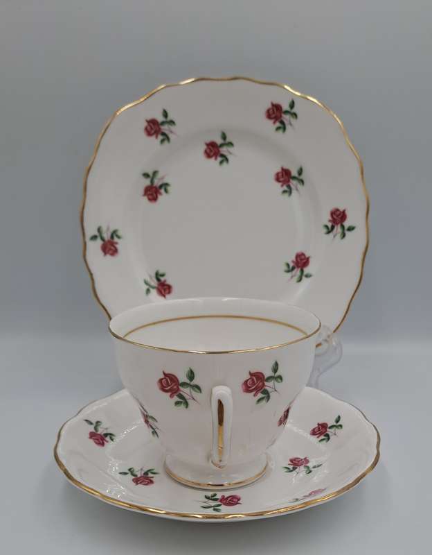 Vintage COLCLOUGH Bone China TRIO Made in England   ( 6 Available) Excellent Condition