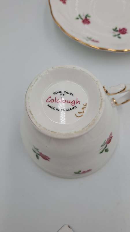 Vintage COLCLOUGH Bone China TRIO Made in England   ( 6 Available) Excellent Condition