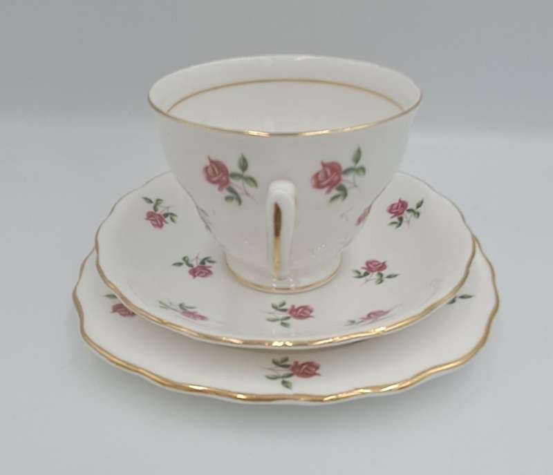 Vintage COLCLOUGH Bone China TRIO Made in England   ( 6 Available) Excellent Condition