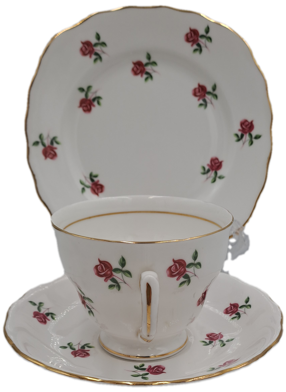 Vintage COLCLOUGH Bone China TRIO Made in England   ( 6 Available) Excellent Condition