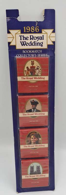 1986  Andrew & Fergie Royal Wedding Bookmatch Set - Collector Series