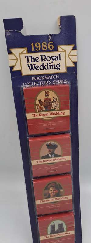1986  Andrew & Fergie Royal Wedding Bookmatch Set - Collector Series