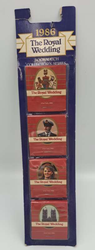 1986  Andrew & Fergie Royal Wedding Bookmatch Set - Collector Series