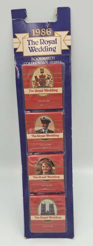 1986  Andrew & Fergie Royal Wedding Bookmatch Set - Collector Series