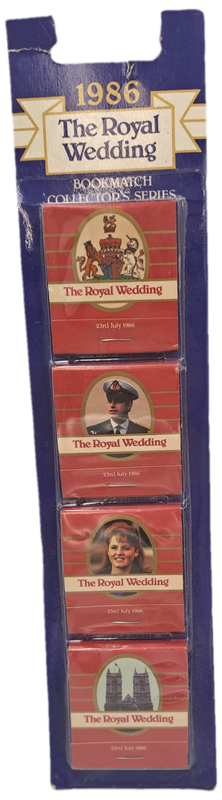 1986  Andrew & Fergie Royal Wedding Bookmatch Set - Collector Series